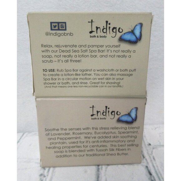 Indigo Bath & Body Specialty Artisan Soap Stress Relief & Sicilian Citrus NOS - Picture 2 of 3